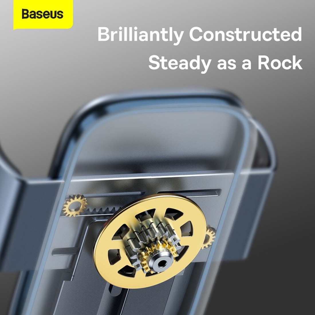 Baseus Car Phone Mount Compatible Applicable Mercede Benz Mobile Phone Holder A B C E S Class Ford Mustang Mini Countryman Cooper S Automatic Locking Specially Design For Round Air Vent Grey