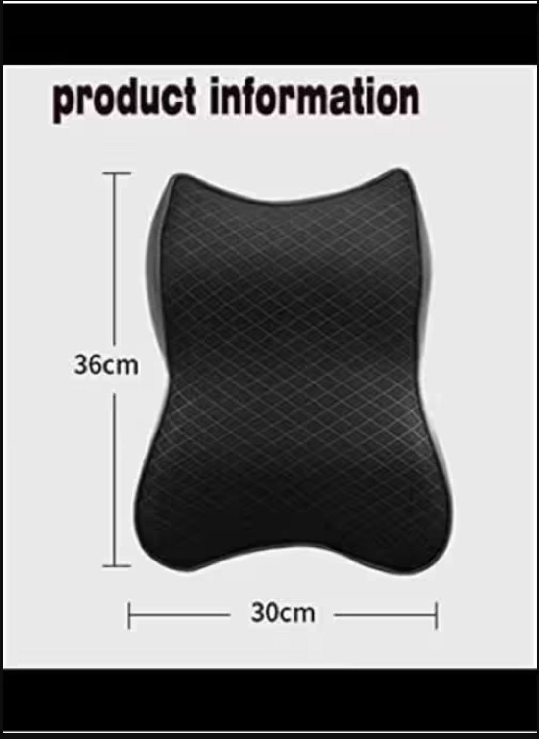 Radiotronics Car Seat Headrest Pad Memory Foam Pillow Head Neck Support Soft Cushion