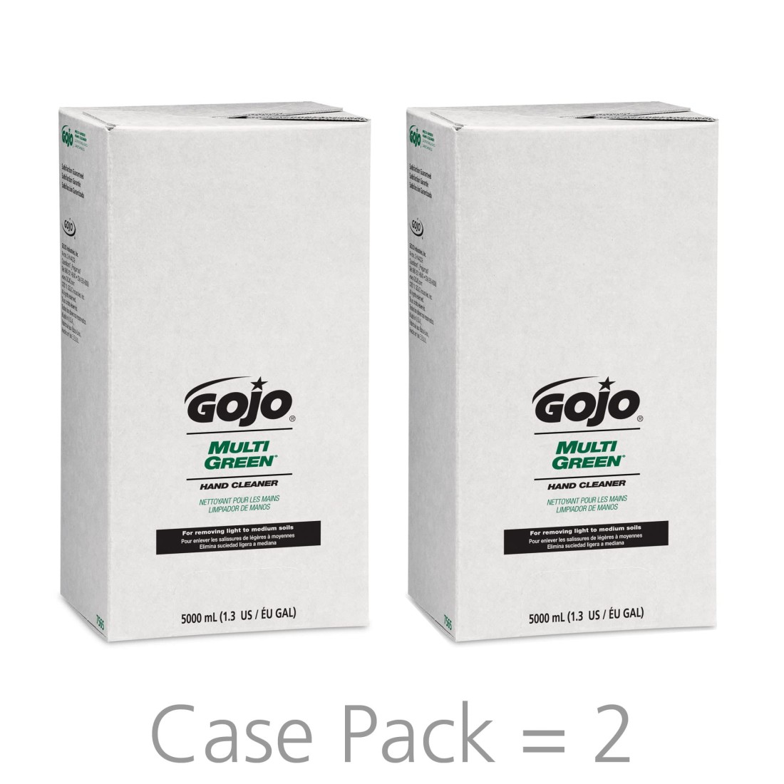 GOJO MULTI GREEN Hand Cleaner Gel Citrus Scent 5000 mL MultiPurpose Hand Cleaner Refill PRO TDX Dispenser Pack of 2 756502