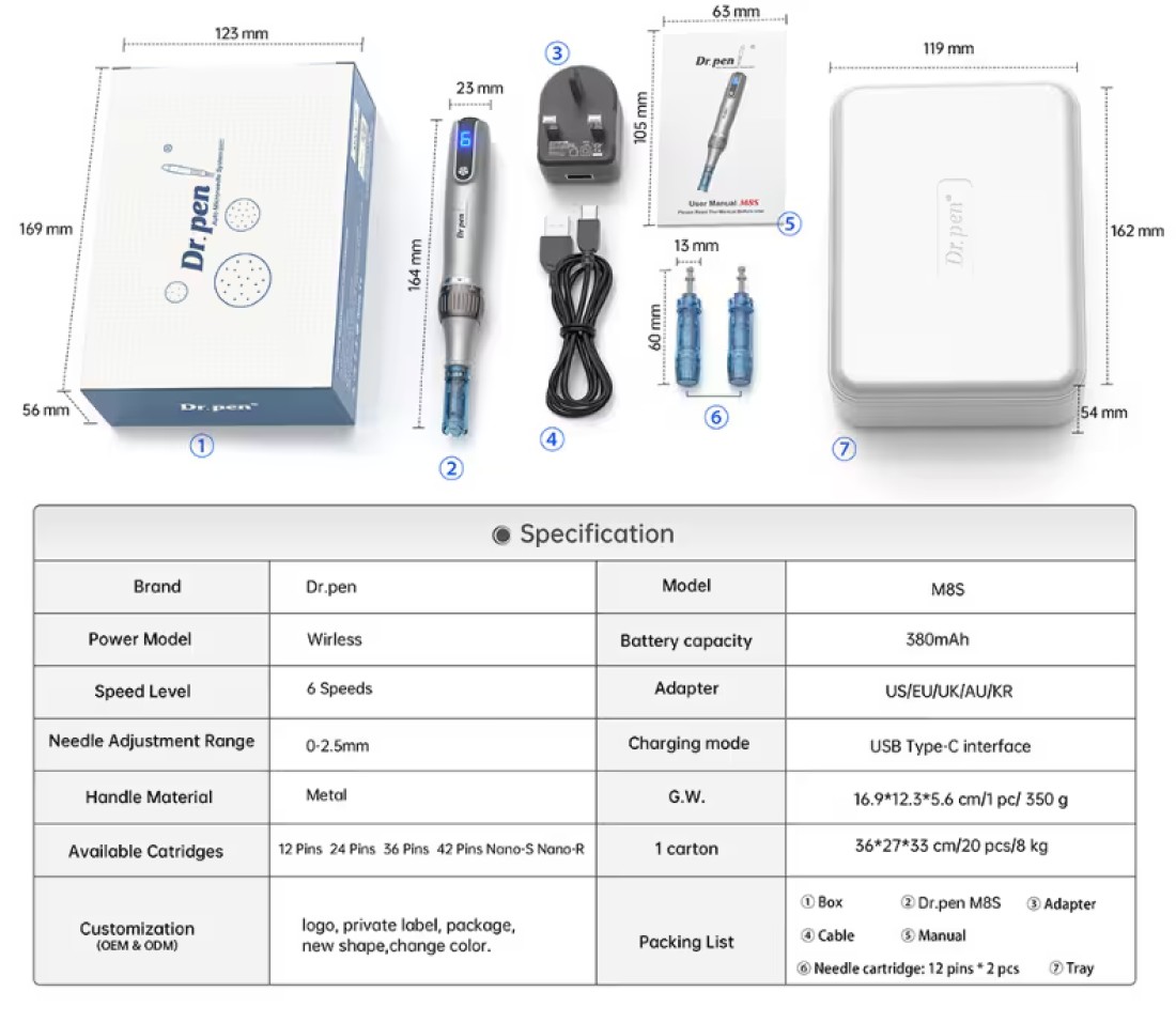 Dr. Pen Ultima M8S Professional Microneedling Pen