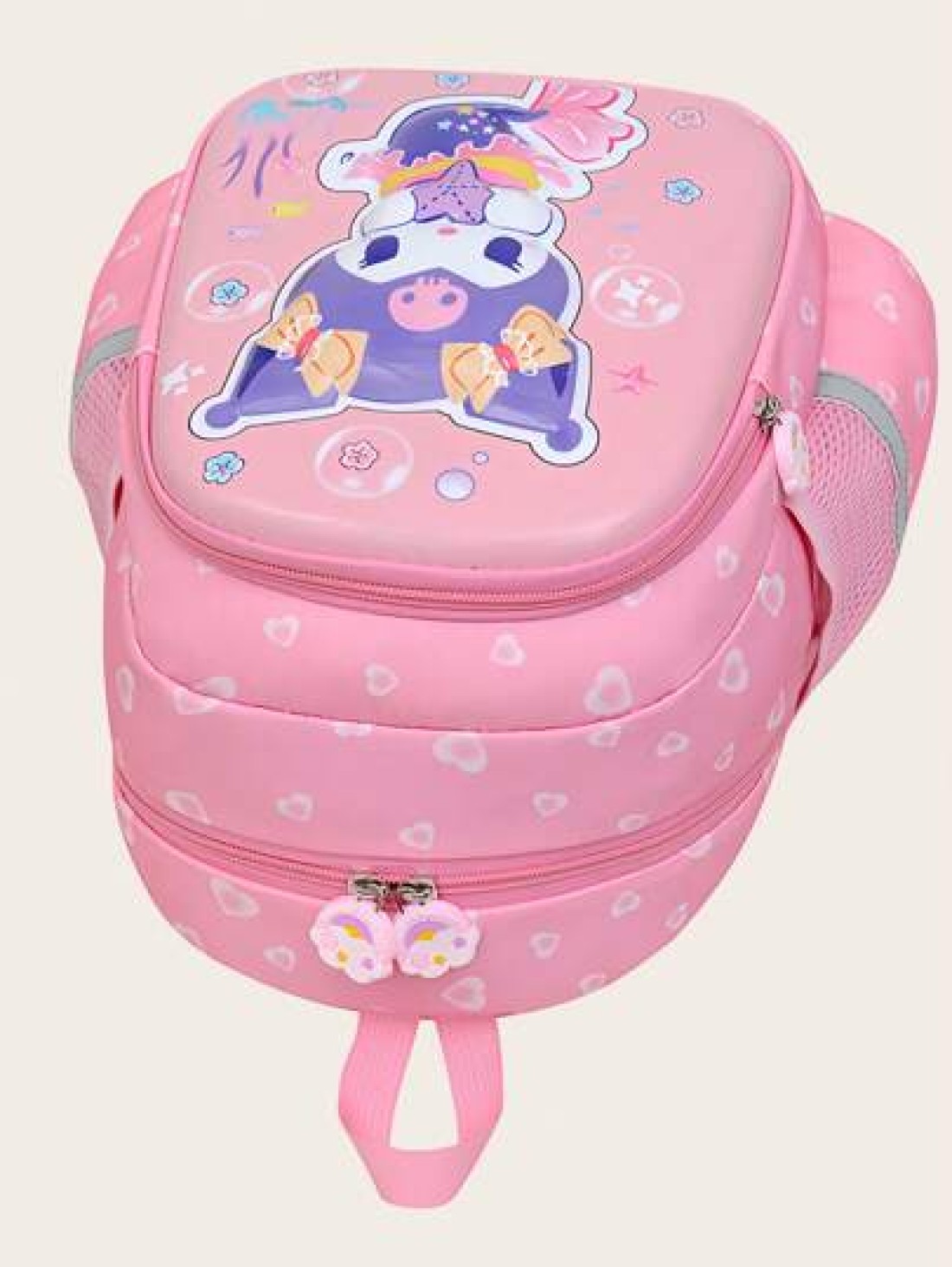 Sanrio حقيبة ظهر للأطفال بحماية الظهر والخفيفة الوزن من جزيئات صور كارتون سانريو ملودي، سينامون، كلاب
