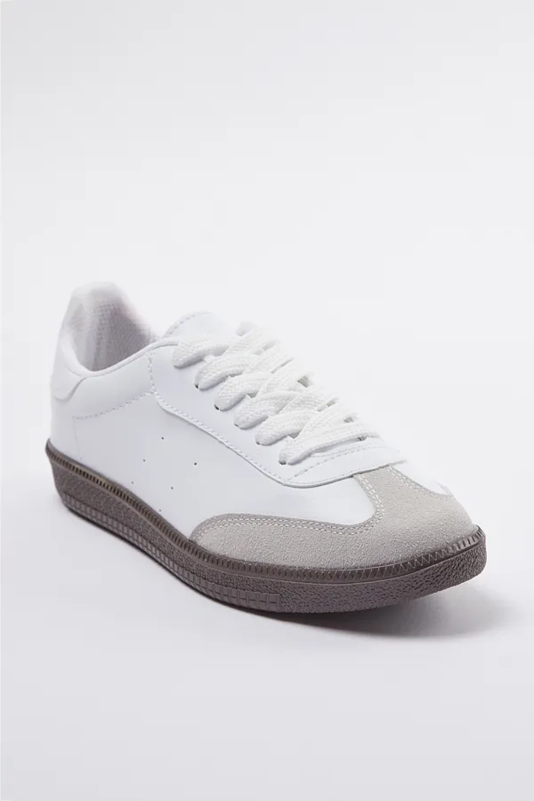 Trendyol Shoes White Retro Lace-Up Women's Sneakers Takaw25Sn00005