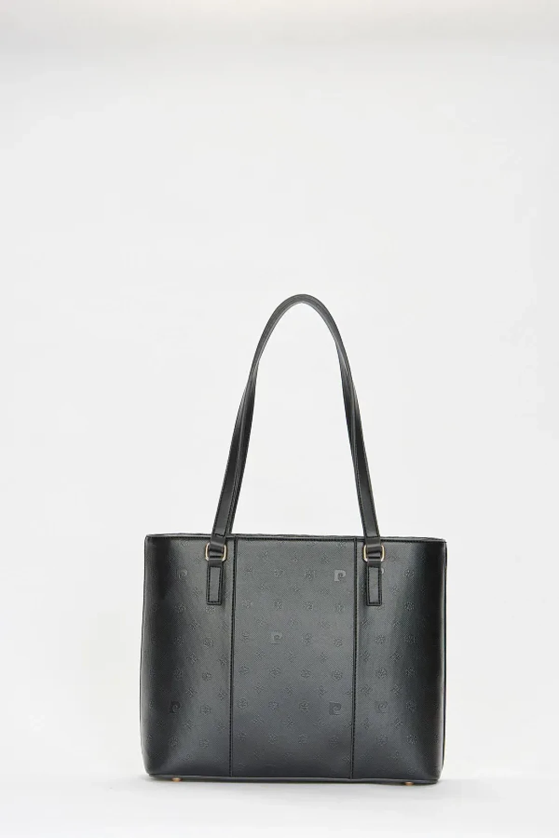 Pierre Cardin حقيبة كتف نسائية بطباعة سوداء 05PO22Y1572