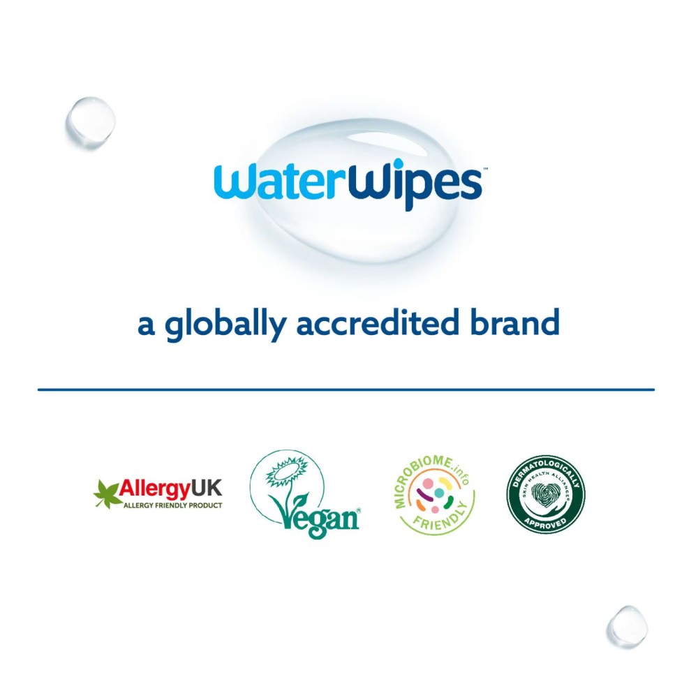 WaterWipes Plastic Free Textured Clean Toddler &amp; Baby Wipes 240 Wet Wipes (4 Packs)