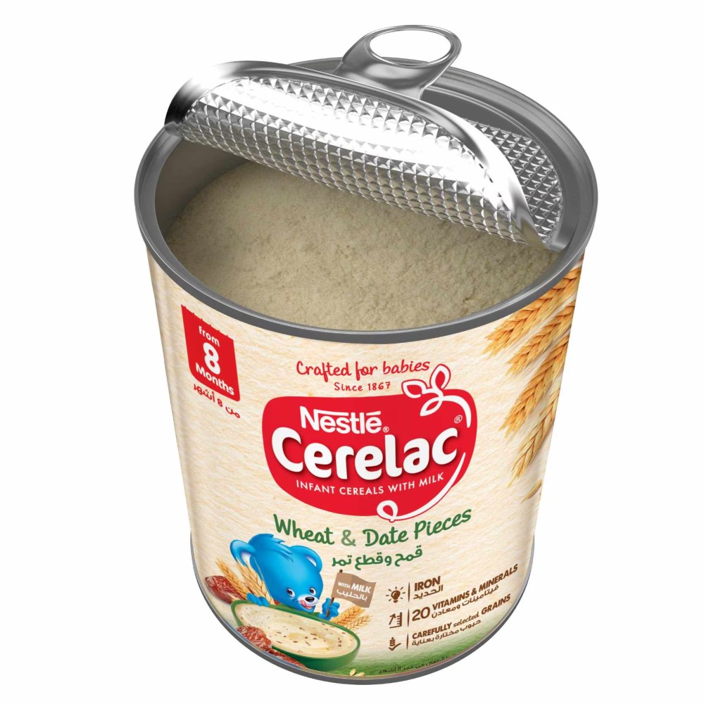 Nestle Cerelac Infant Cereal, Wheat and Date, from 8 Months, 400g