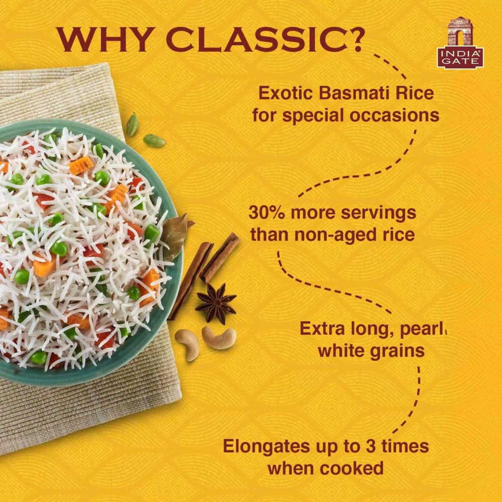India Gate Classic Basmati Rice, 10kg