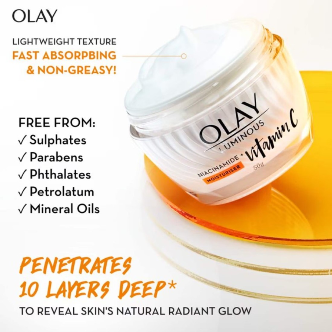 Olay Luminous Niacinamide + Vitamin C Face Moisturizer White 50g