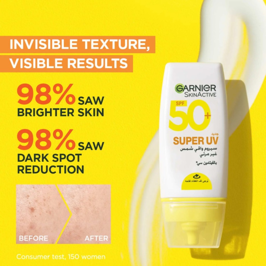 Garnier Ambre Solaire Super UV Invisible Face Serum SPF 50+ 30ml