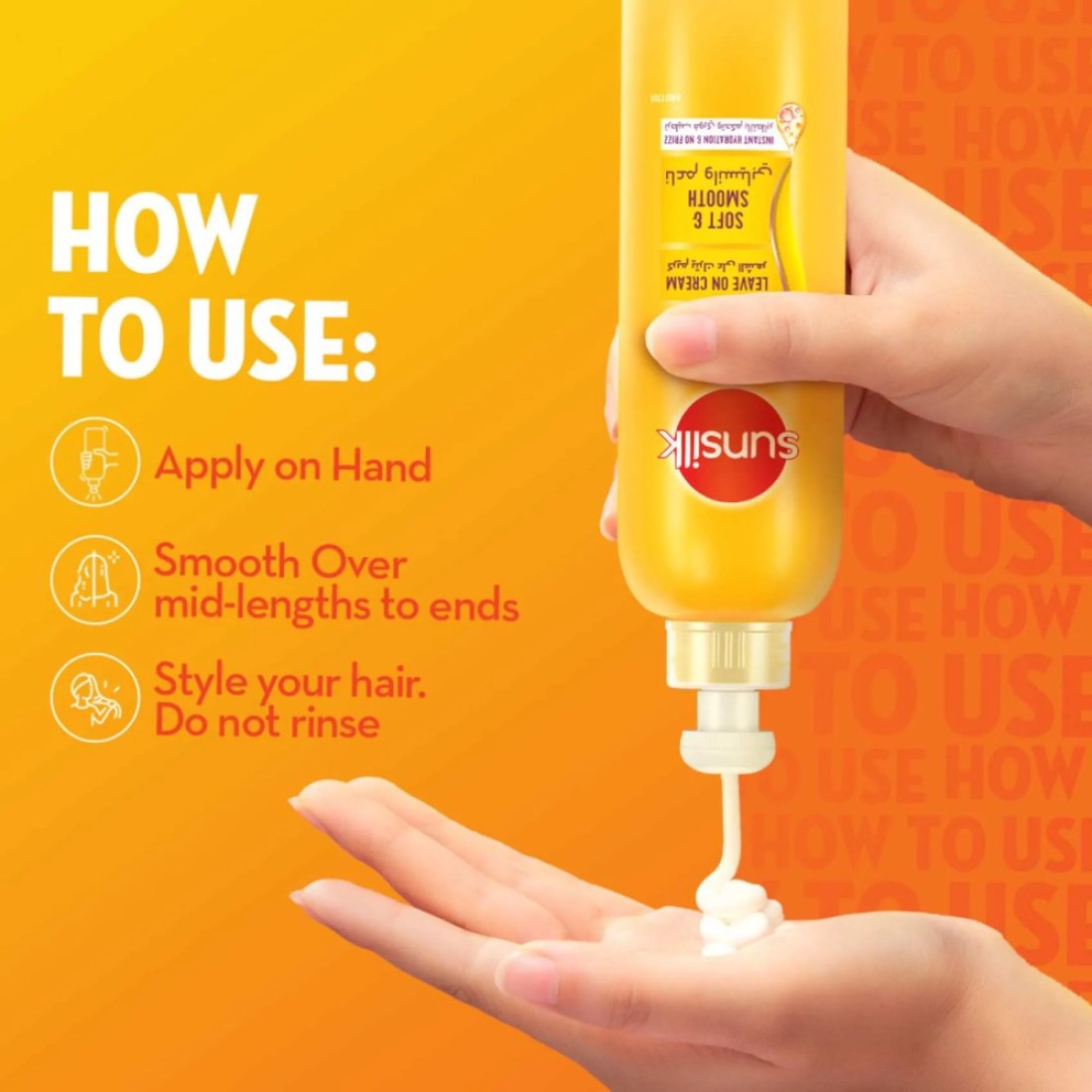 Sunsilk Leave On Cream With Argan Oil Soft &amp; Smooth 200ml