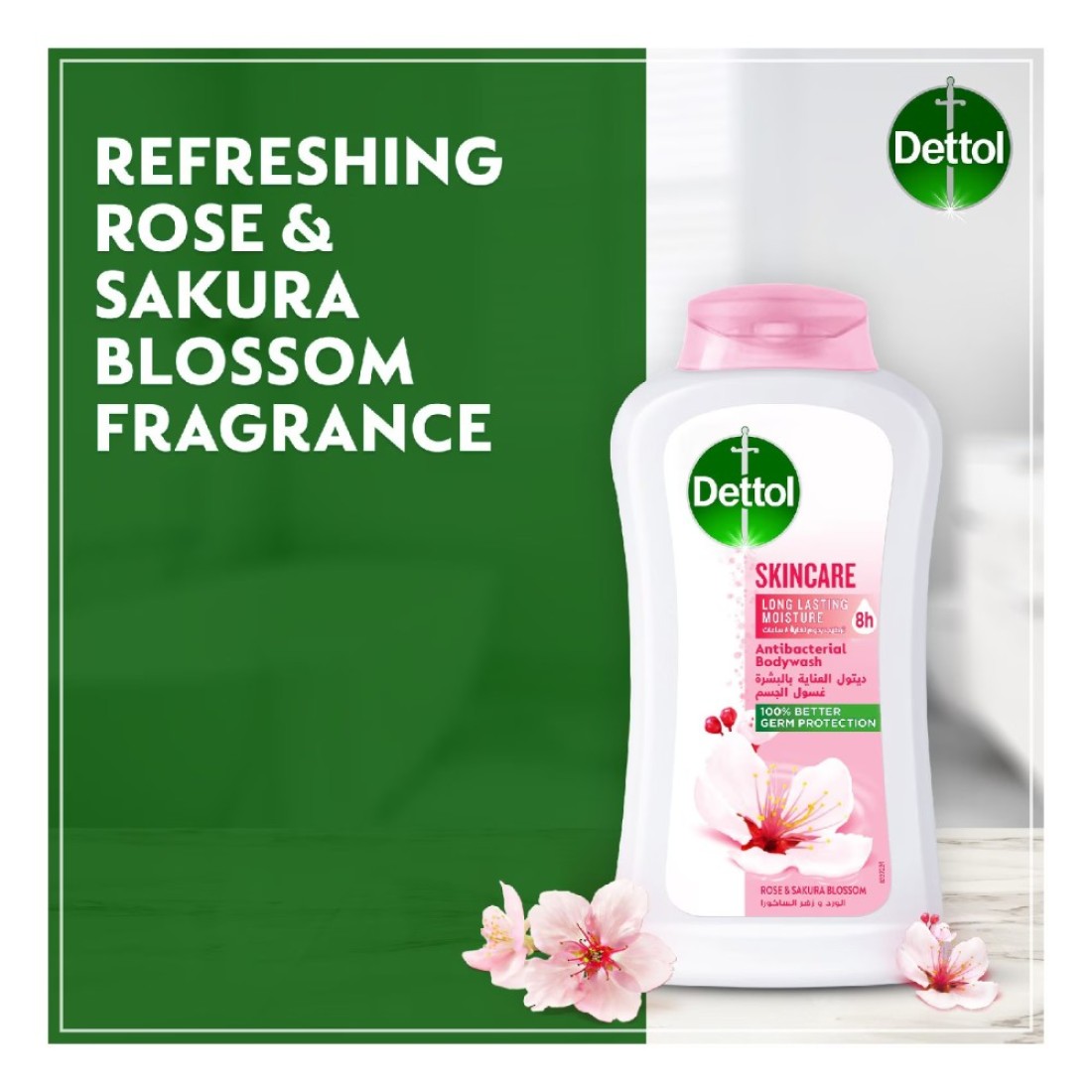 Dettol Fresh Anti Bacterial Body Wash Citrus &amp; Orange Blossom 500ml + 250ml