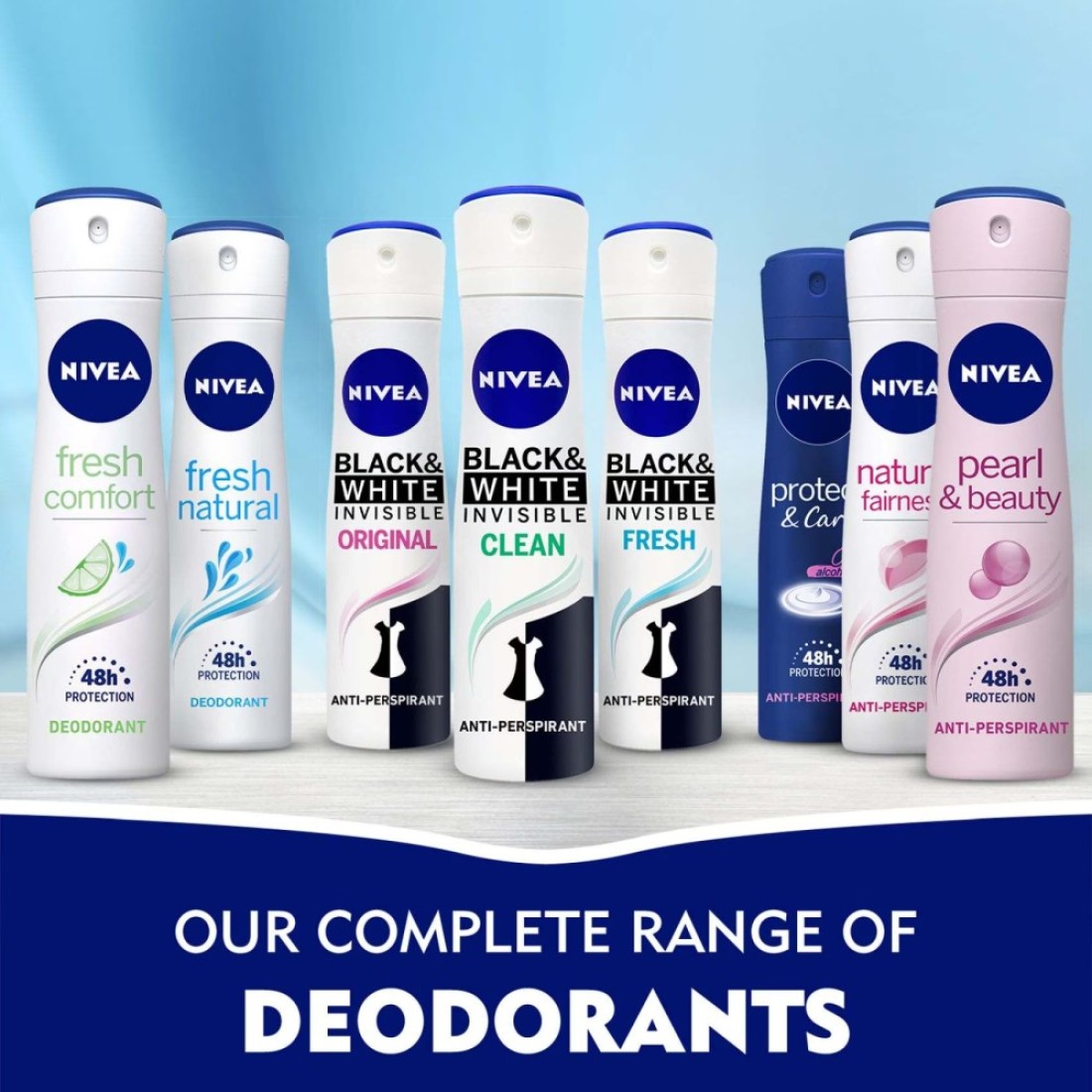 NIVEA Deodorant Spray for Women Fresh Natural Ocean Extracts 150ml Pack of 3