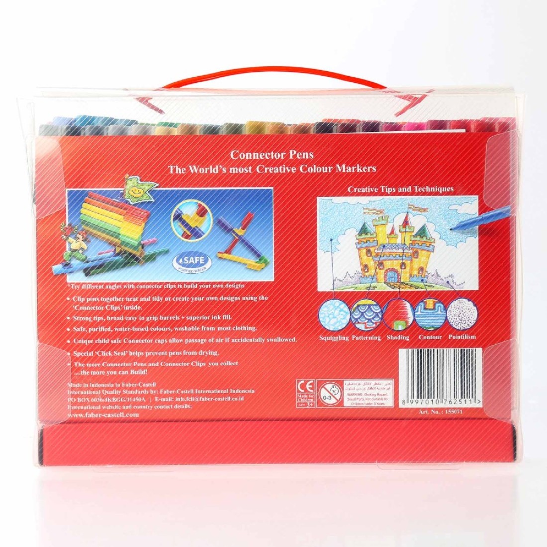 Faber-Castell Connector Felt Tip Pens Multicolour 60 PCS