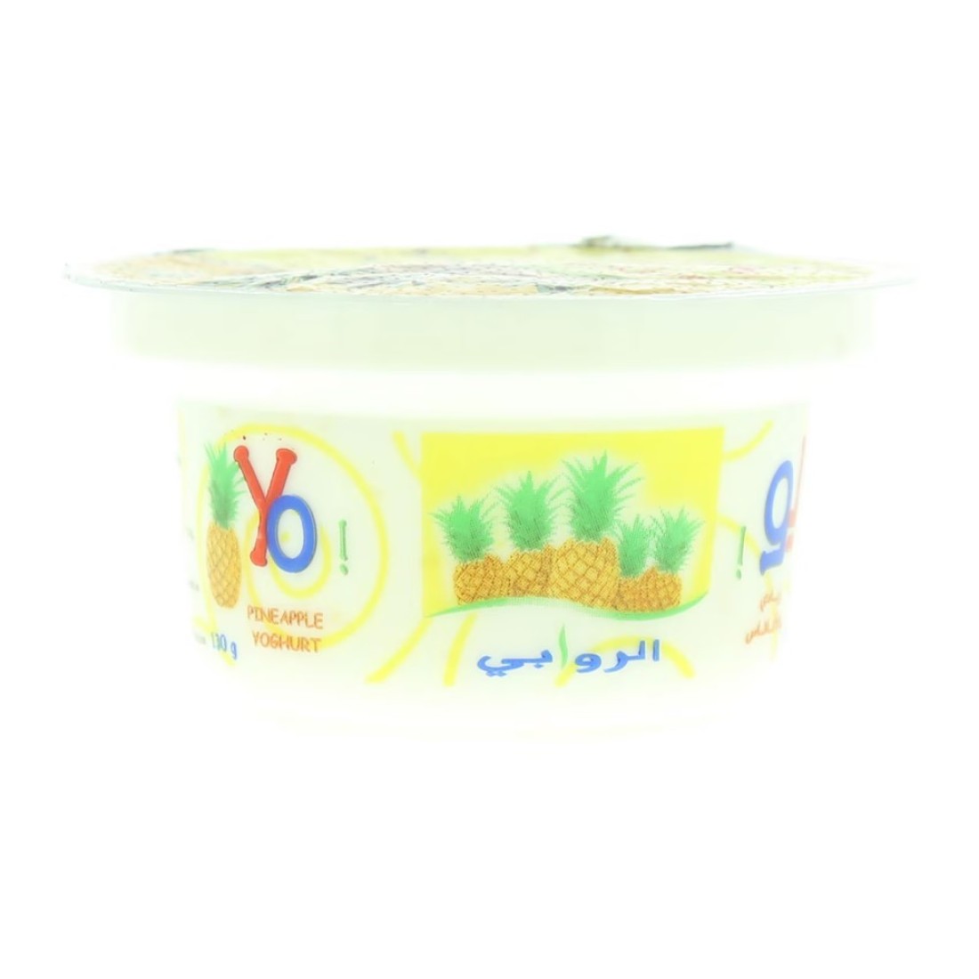 Al Rawabi Yo Full Fat Pineapple Stirred Yoghurt 130g