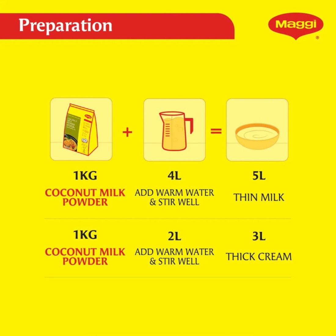 Nestle Maggi Real Coconut Milk Powder Mix 1kg