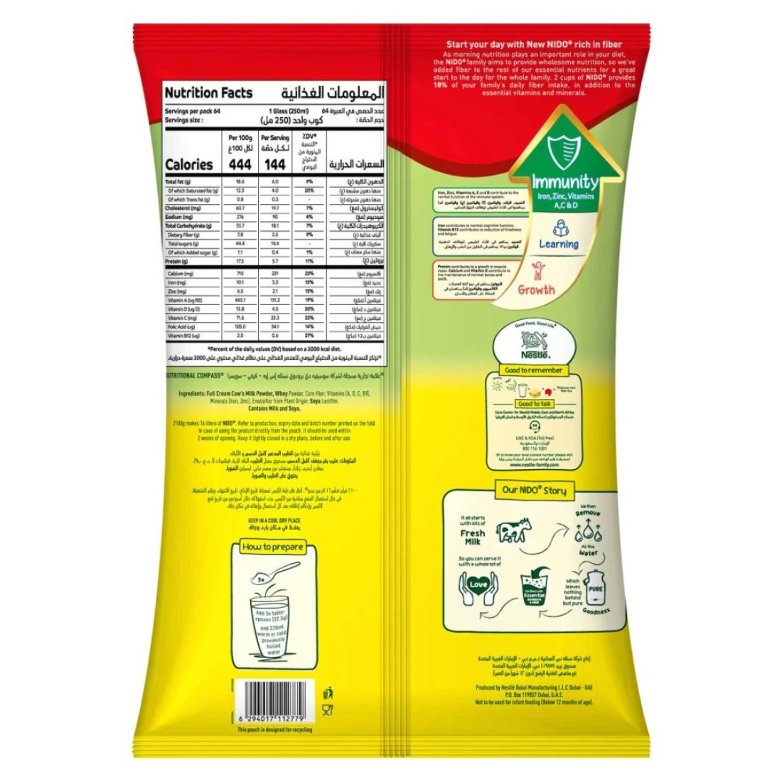 Nestle Nido Fortified Milk Powder 2.1kg