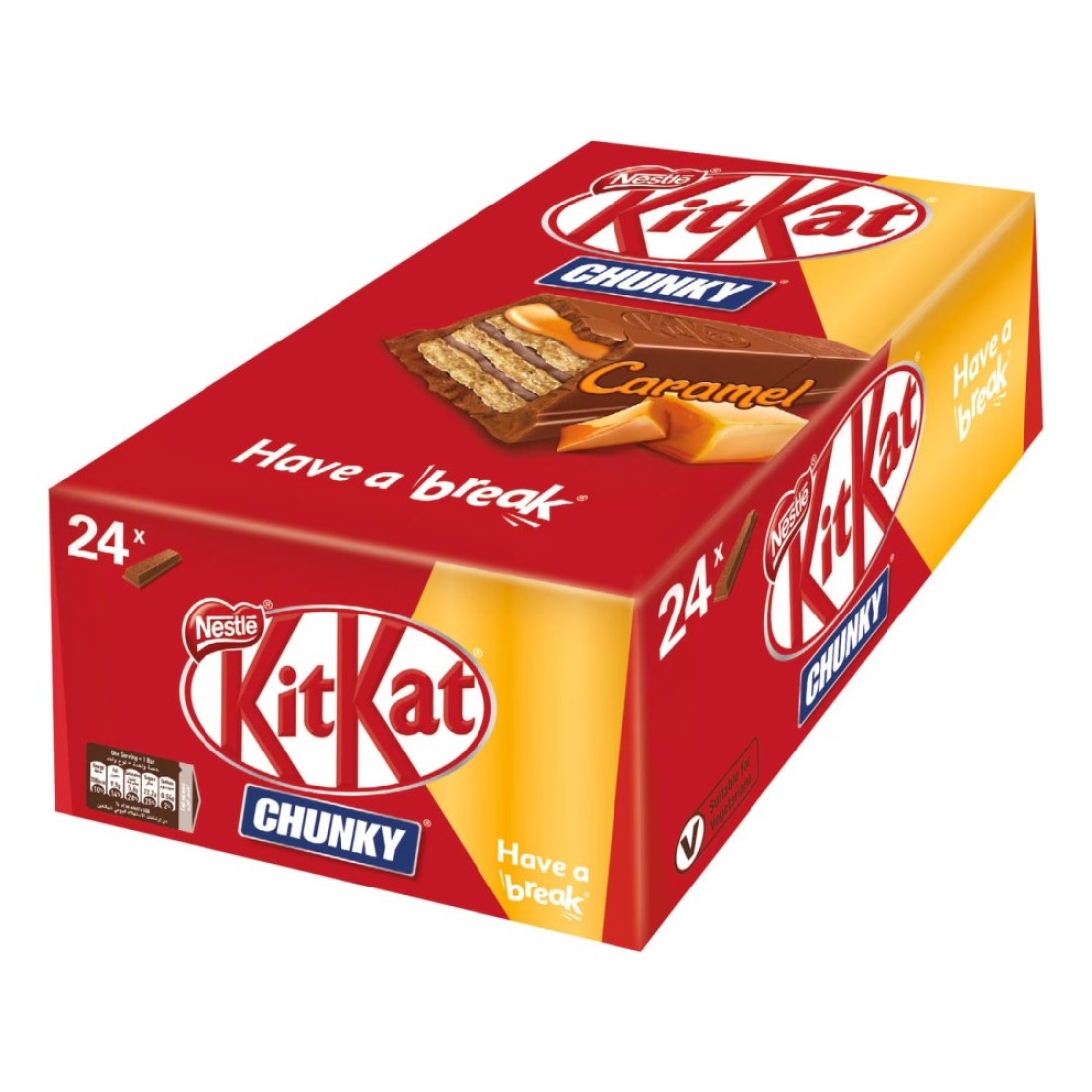 Nestle KitKat Chunky Salted Caramel Chocolate Bar, 42g Pack of 24