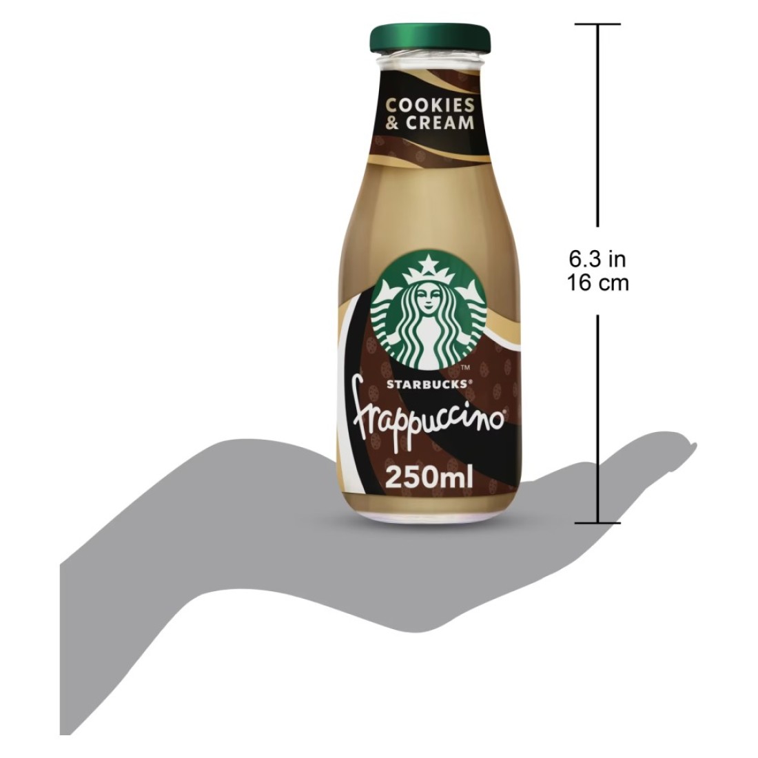 Starbucks Frappuccino Cookies and Cream Coffee Drink, 250ml