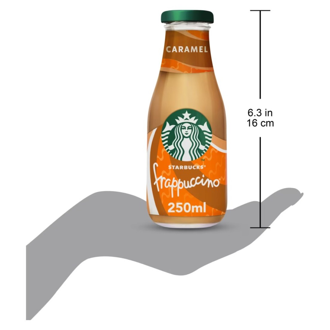 Starbucks Frappuccino Caramel Coffee Drink Bottle, 250ml