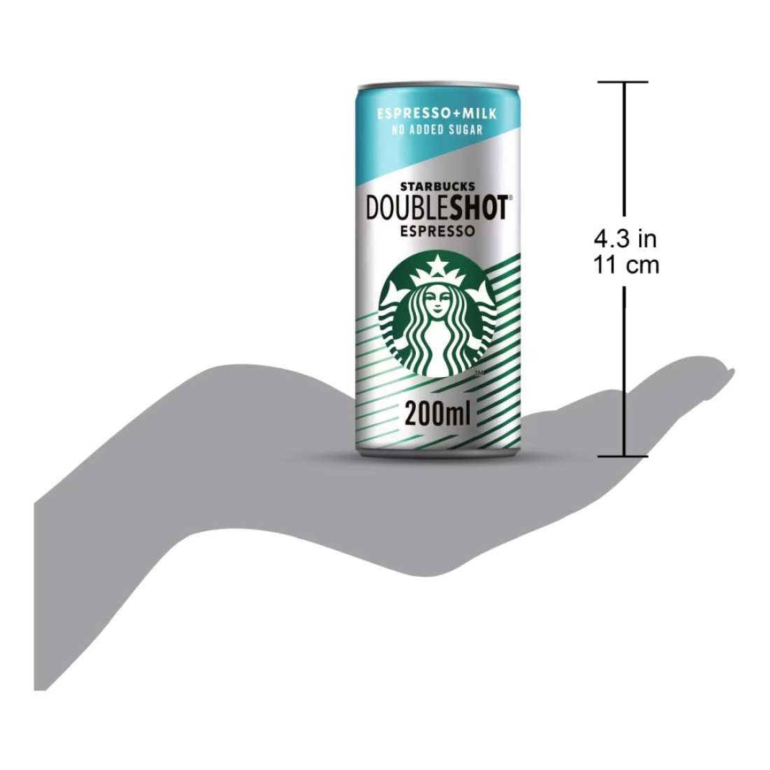 Starbucks No Added Sugar Doubleshot Espresso Arabica Coffee Drink, 200ml Pack of 4