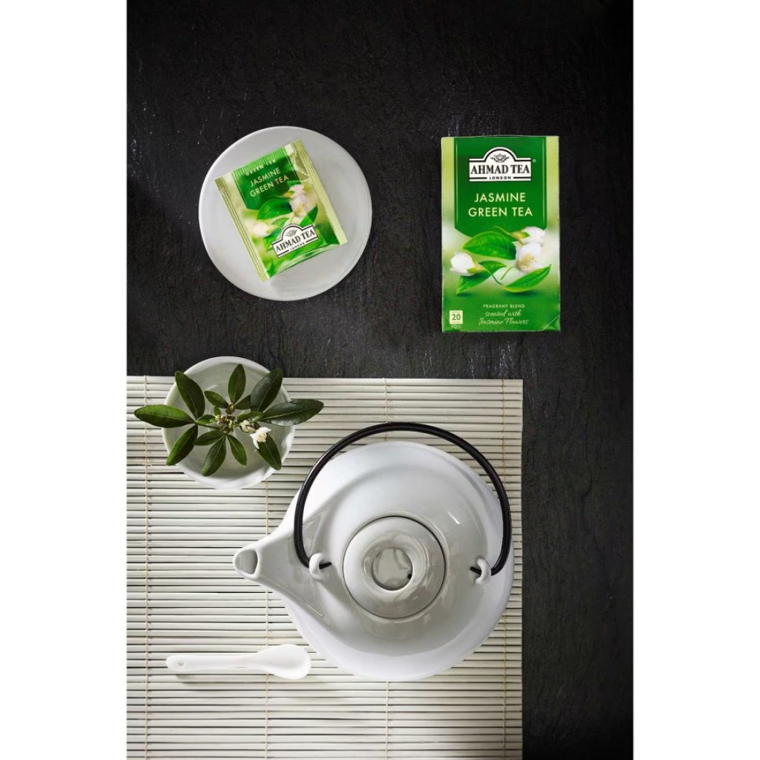 Ahmad Tea Jasmine Romance Green Tea Bags 20 Tea Bags