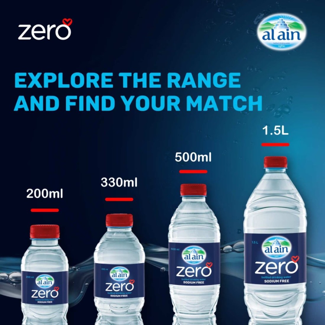 Al Ain Zero Sodium Free Drinking Water 1.5L