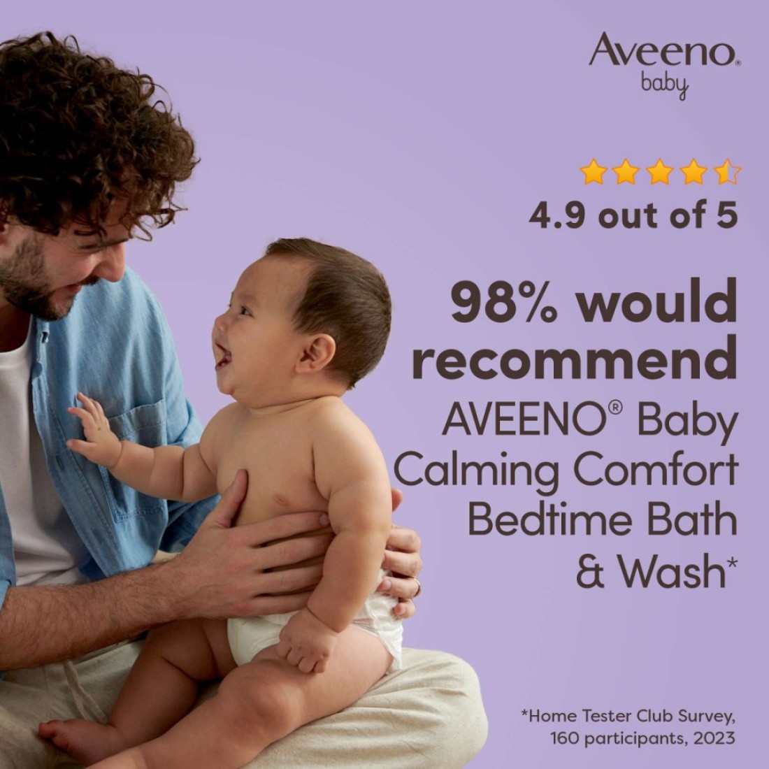 Aveeno Baby Calming Comfort Bedtime Bath And Wash 250ml
