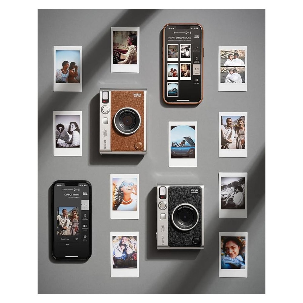 Fujfilm Instax Mini Evo Camera Brown