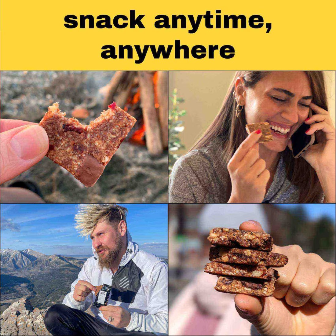 Snack Studio Stay Cation Snack Bar, 40g Pack of 4
