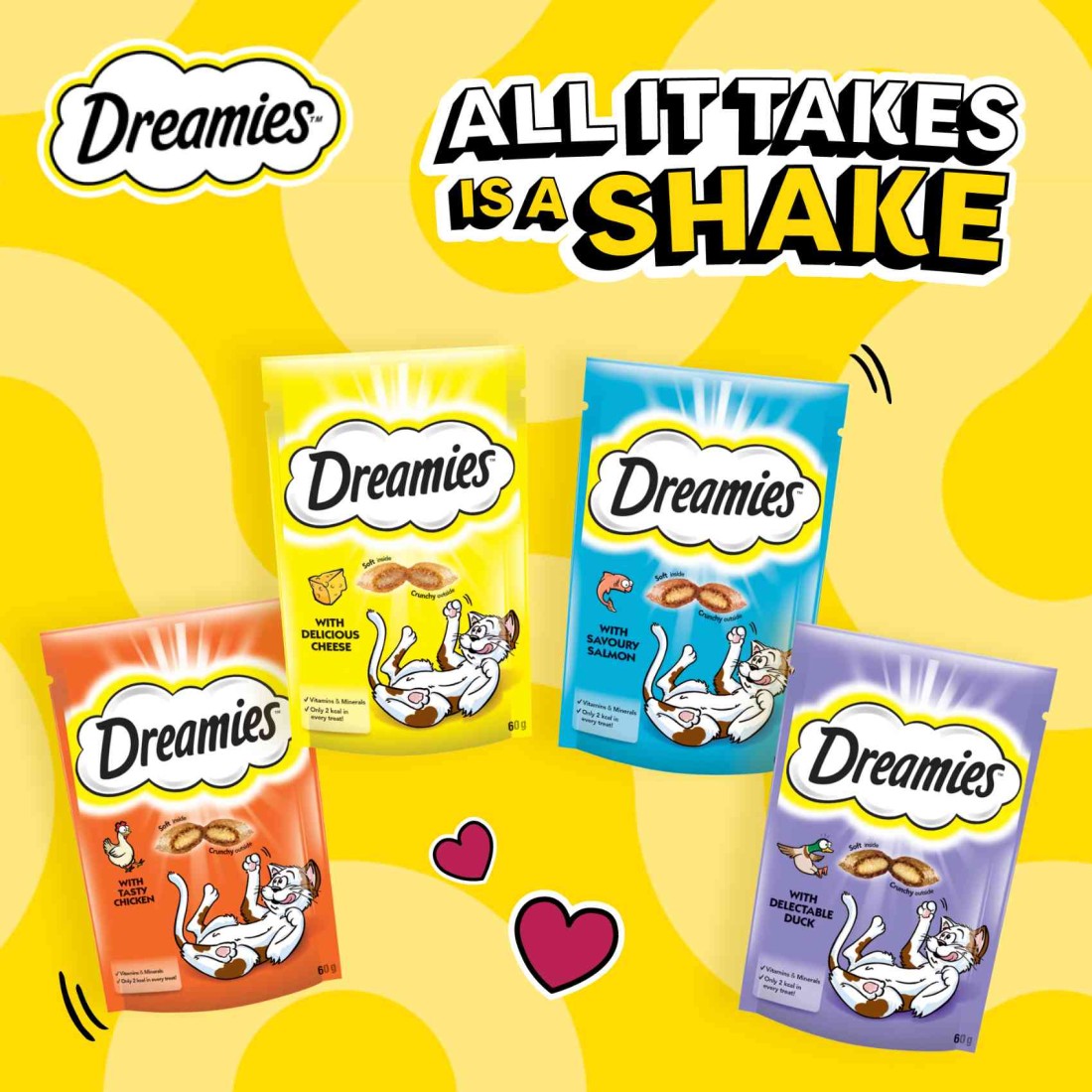 Dreamies Cat Treats with Delectable Duck 60g