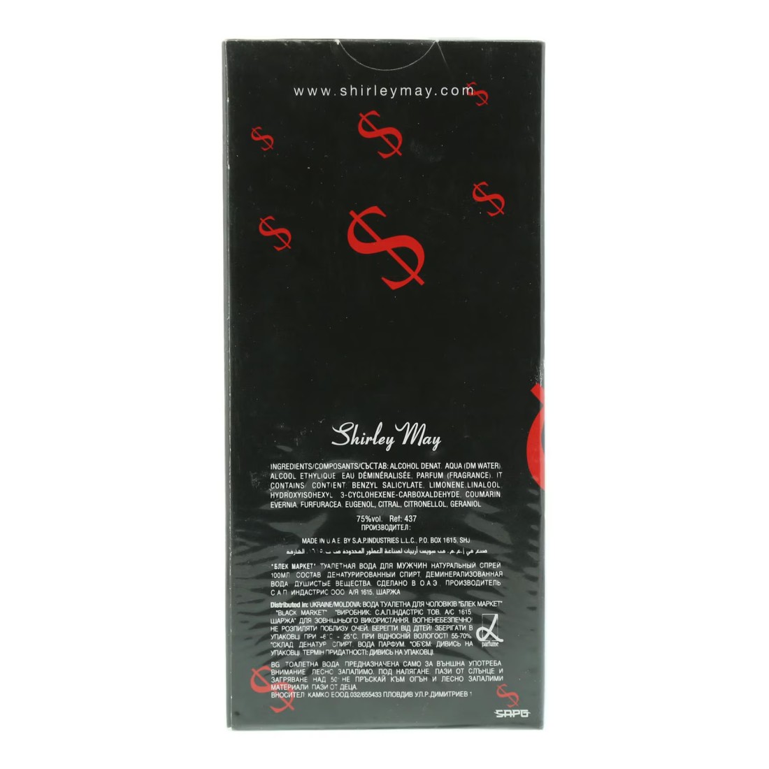 Shirley May Black Market Eau De Toilette Black 100ml