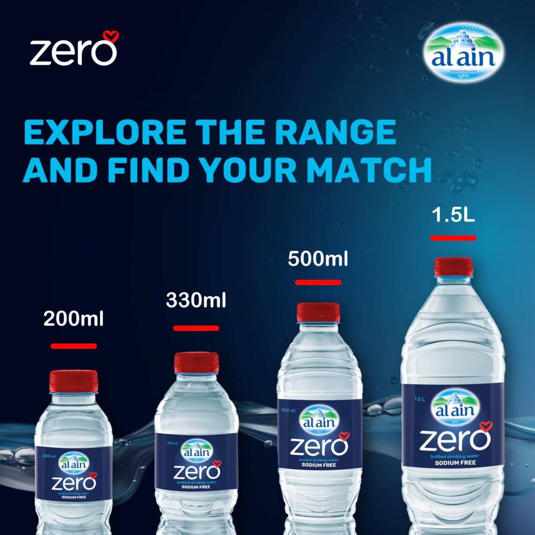 Al Ain Zero Sodium Free Drinking Water 330ml