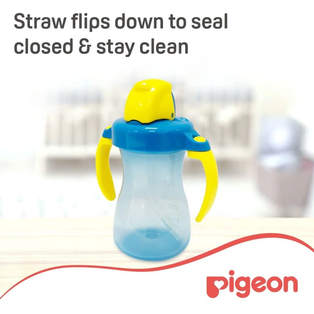 Pigeon Petite Straw Bottle 26149 Blue