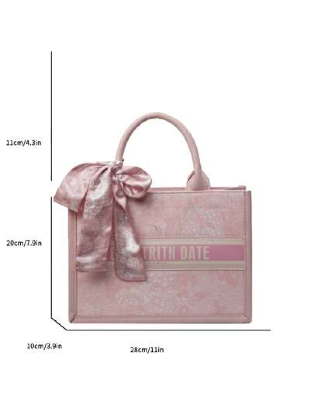 Casual Style Letter Print Large Capacity Top Handle Tote Handbag Nursing Bag Weekend Bag Everyday Bag Etc Perfect For Daily Use Suitable For Traveling Work Or Shopping University College Classroom Com