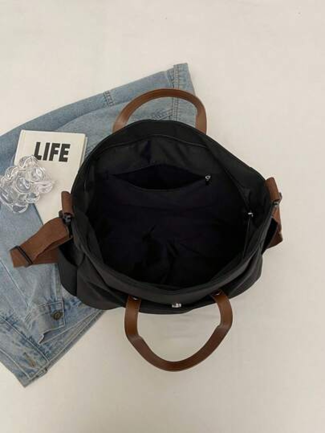 Minimalist Fashionable One Shoulder Crossbody Bag Large Capacity Commuting Versatile Women Tote Bag With Multiple Pockets Lightweight Foldable For Outdoor Travel Office University