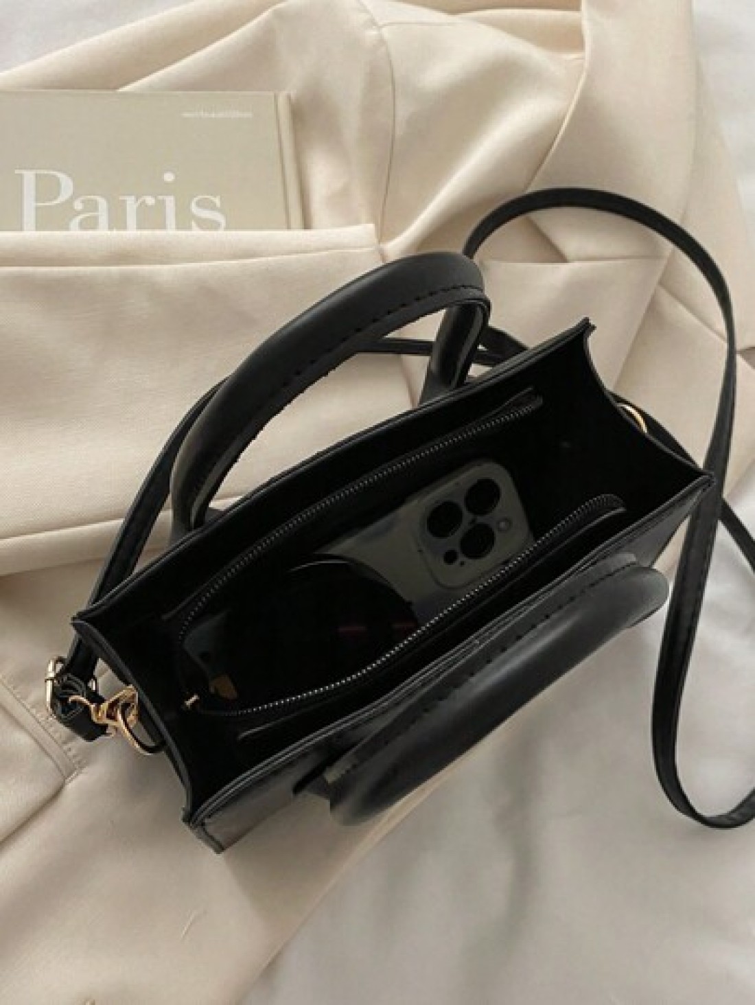 Women s Stylish Small Square Bag With Stone Texture Double Handles Embossed Crocodile Pattern Adjustable Shoulder Strap Suitable For Leisure Travel Shopping Lightweight Business Casual Style For Teen