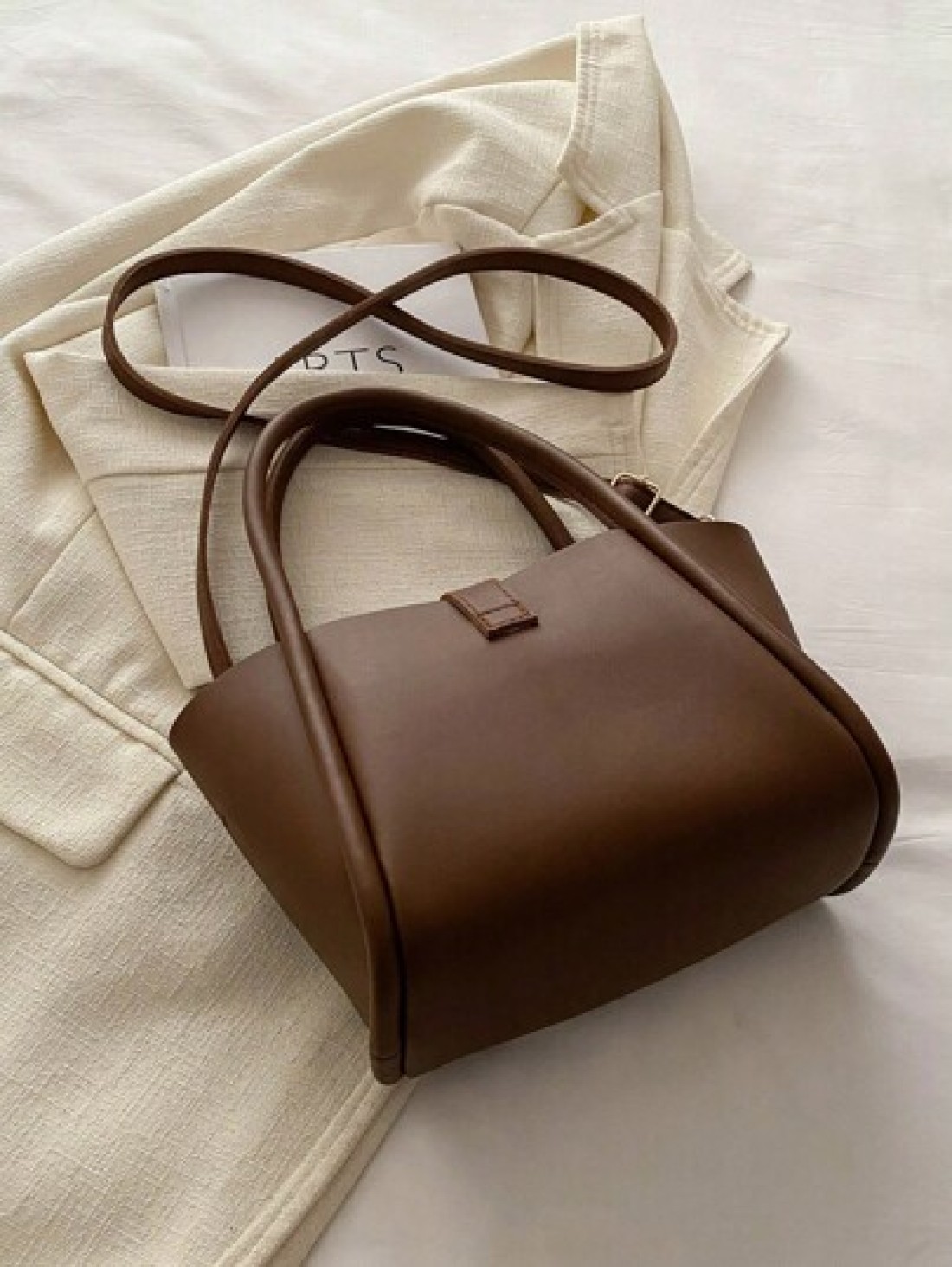 Women s New Solid Color PU Fashion Mother Handbag Versatile Cross Body Bag With Small Coin Purse