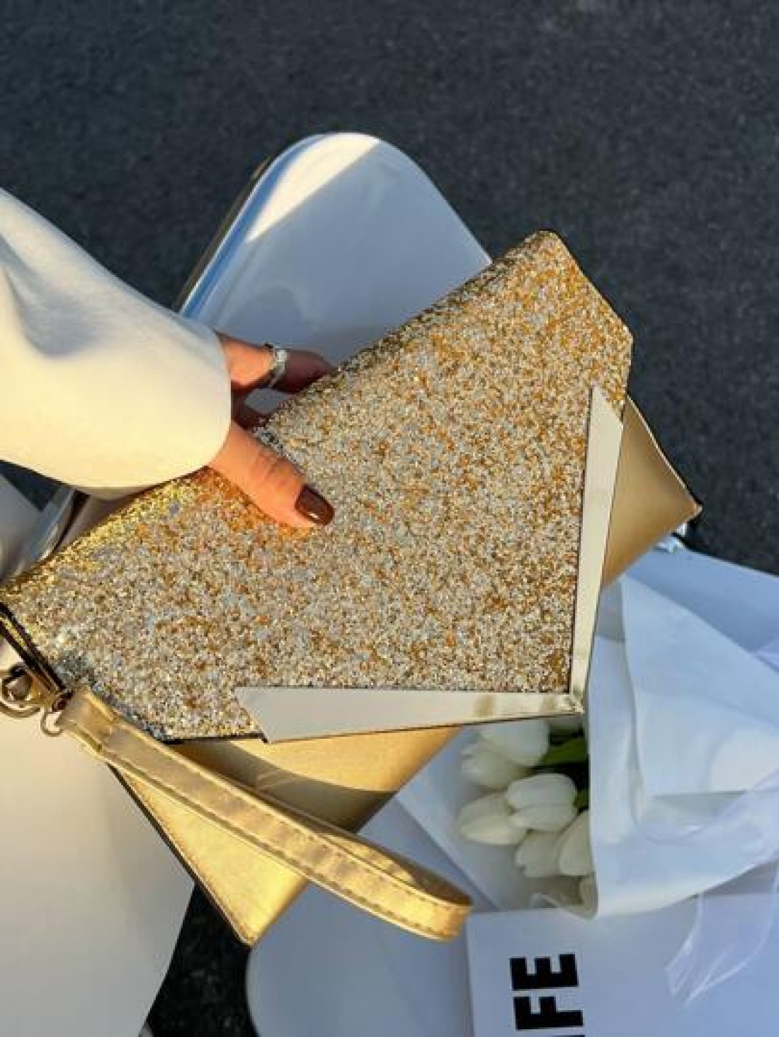 Glamorous Elegant Exquisite Quiet Luxury Sequin Stylish Luxury Shiny Glitter Metal Decor Flap Square Bag Evening Bag Dinner Bag For Party Girl Woman Bride Perfect For Party Wedding Prom Dinner Banquet