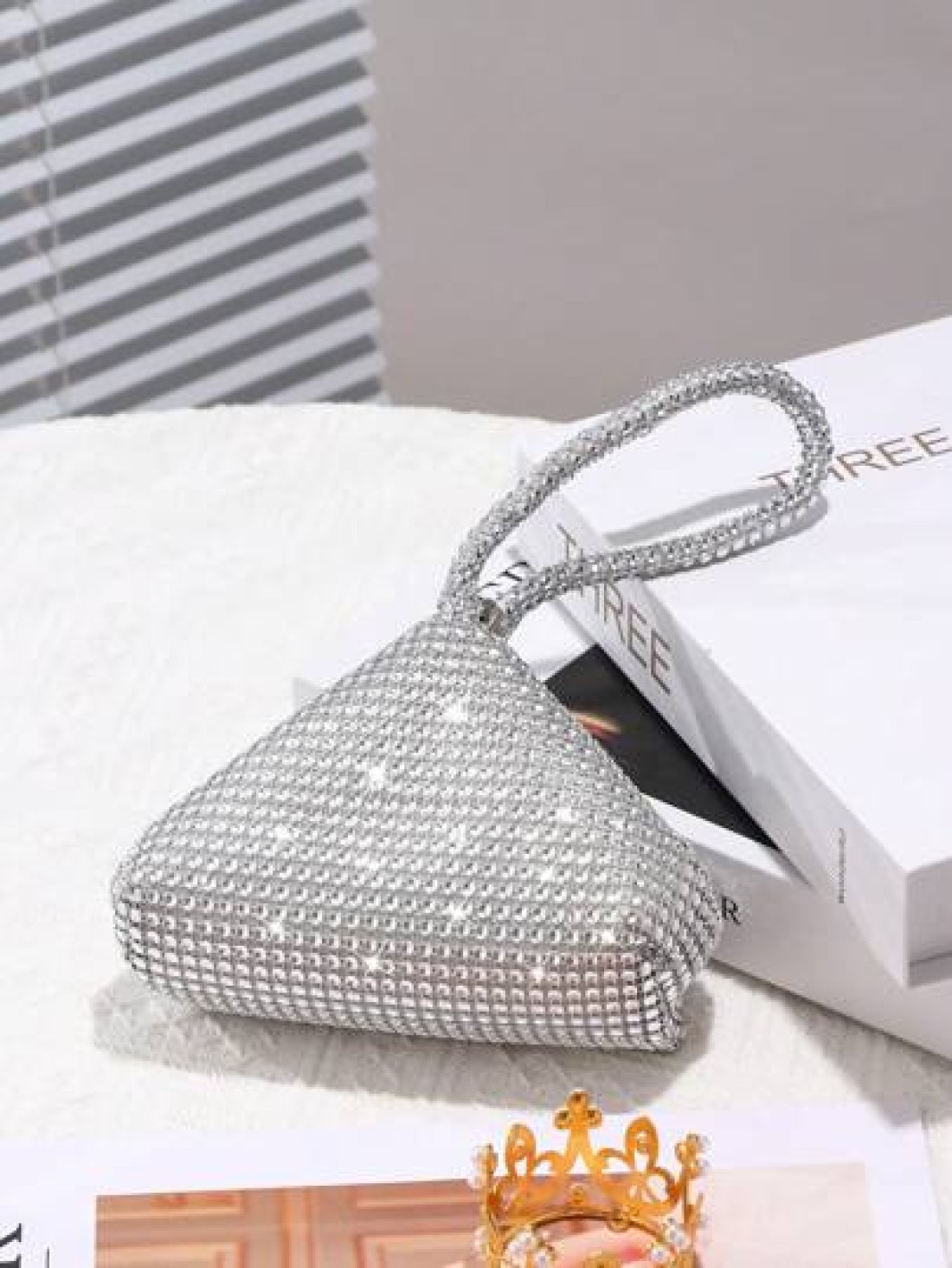 Glamorous Glitter Bling Sequin Luxury Shiny Women s Mini Sparkling Rhinestone Clutch Bag Suitable For Wedding Party Dance Birthday Gift Makeup Bag Evening Bag Dinner Bag For Party Girl Woman Bride