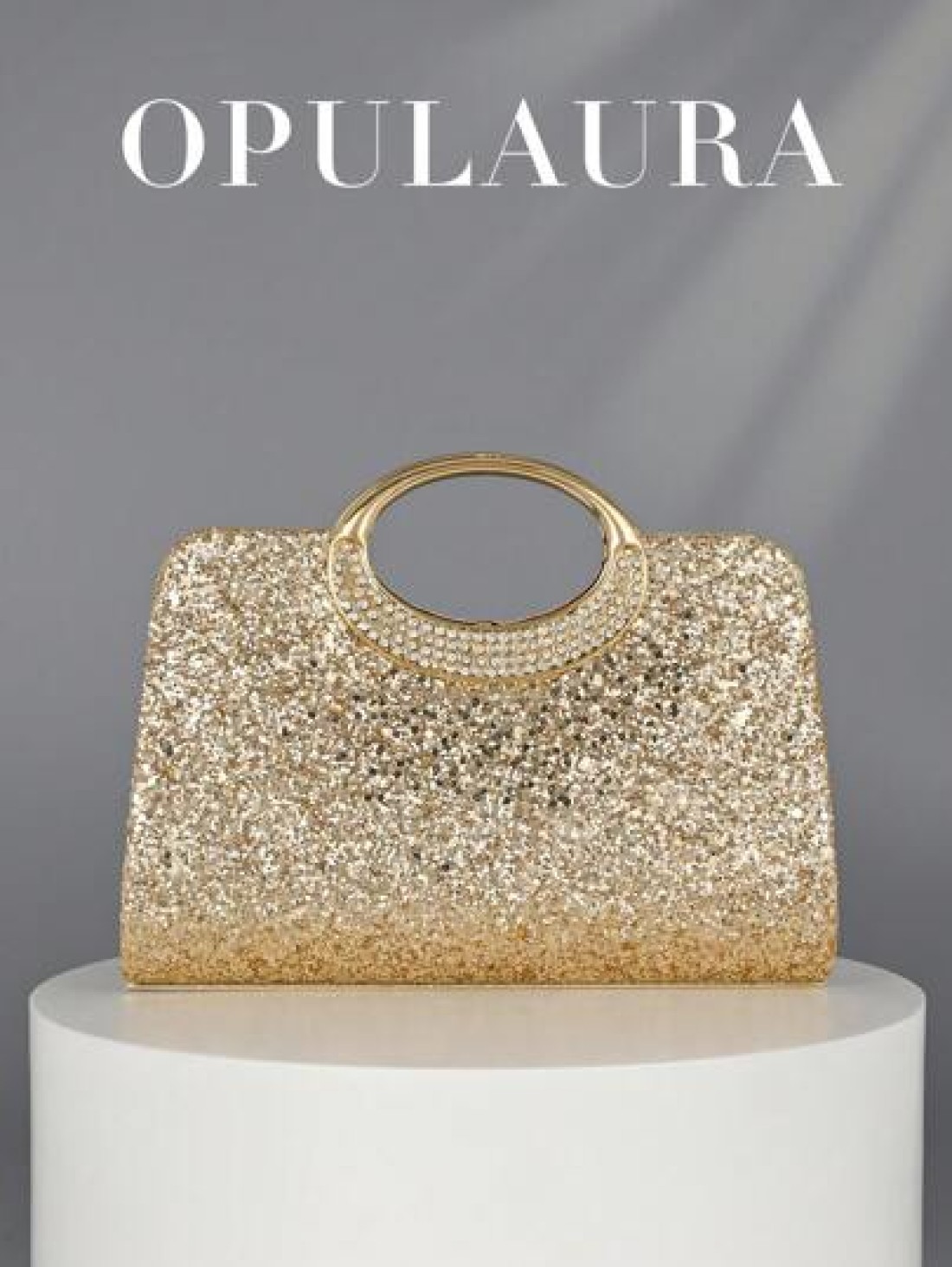 OpulAura Women s Fashion Sparkling Crystal Rhinestone Clutch Purse Luxury Shiny Rhinestone Evening Handbag For Prom Party Ball Birthday Celebration Bridal Clutch Elegant Prom Bag