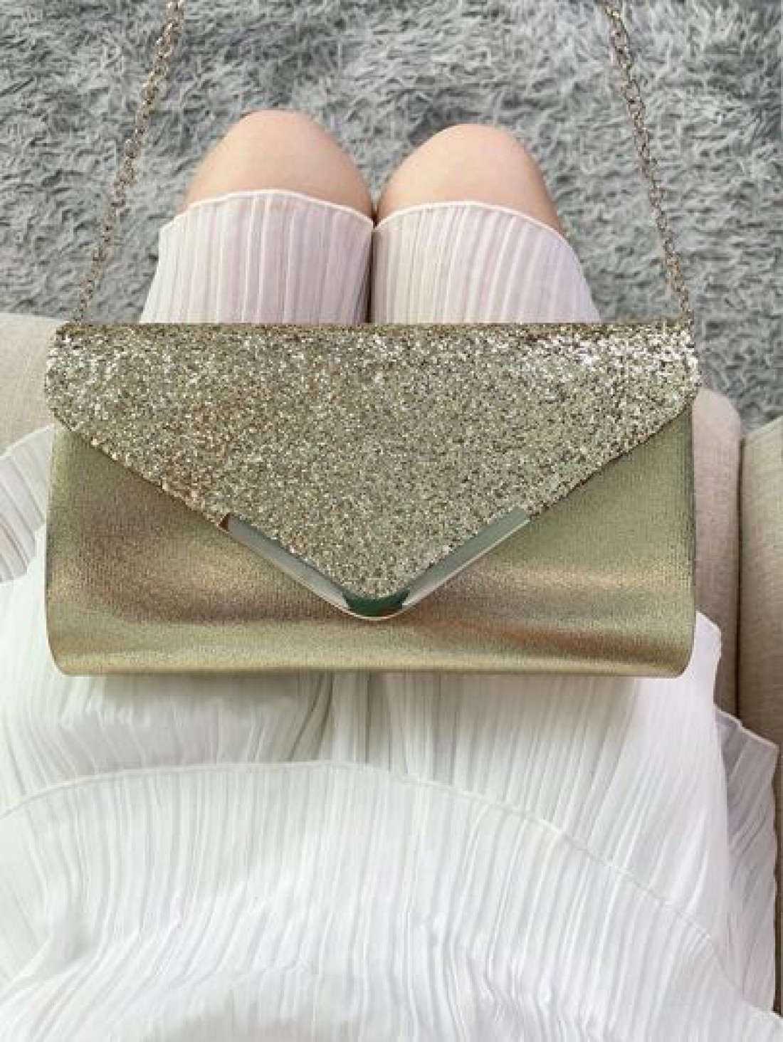 Fashion Sequin Women s Clutch Bag Stylish Prom Evening Bag Envelope Bag Luxurious And Elegant Bridal Bag Suitable For Parties Proms Dinners Graduation Ceremonies Matching With Sequin Evening Dresses W