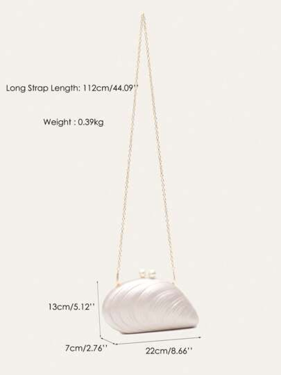 STEPHIECATHY Women s Fashion Glamorous Elegant Acrylic Clutch Magnet Closure Mussel Shell Shaped Handbag Fits Cellphone Long Chain Cross Body Evening Bag For Wedding Dinner Party Prom Banquet Gift Per