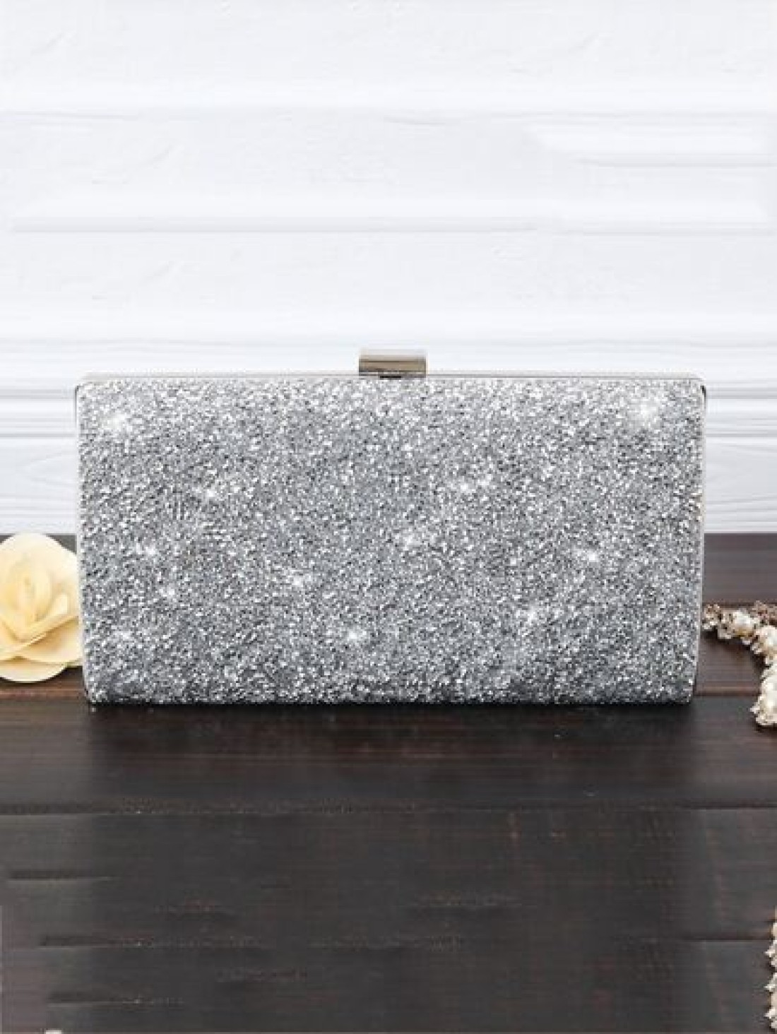 Glitter Bling Shiny Glamorous Elegant Exquisite Small Box Bag Rhinestone Decor Glamorous Funky Rhinestone Mini Bag Star Women Ladies Lover Prom Party Bride Bag Wedding Dinner Bag Evening Bag Rhineston