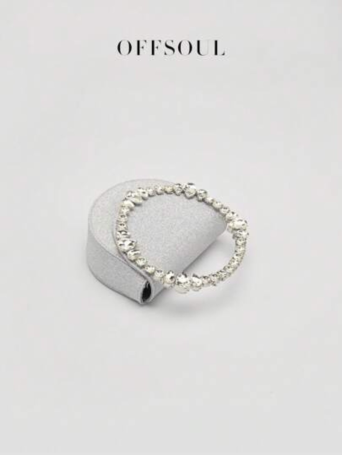 Rhinestone Irregular Circle Evening Clutch Bag New Fashion Party Formal Dress Handbag Shiny Chain Shoulder Crossbody Bag For Women