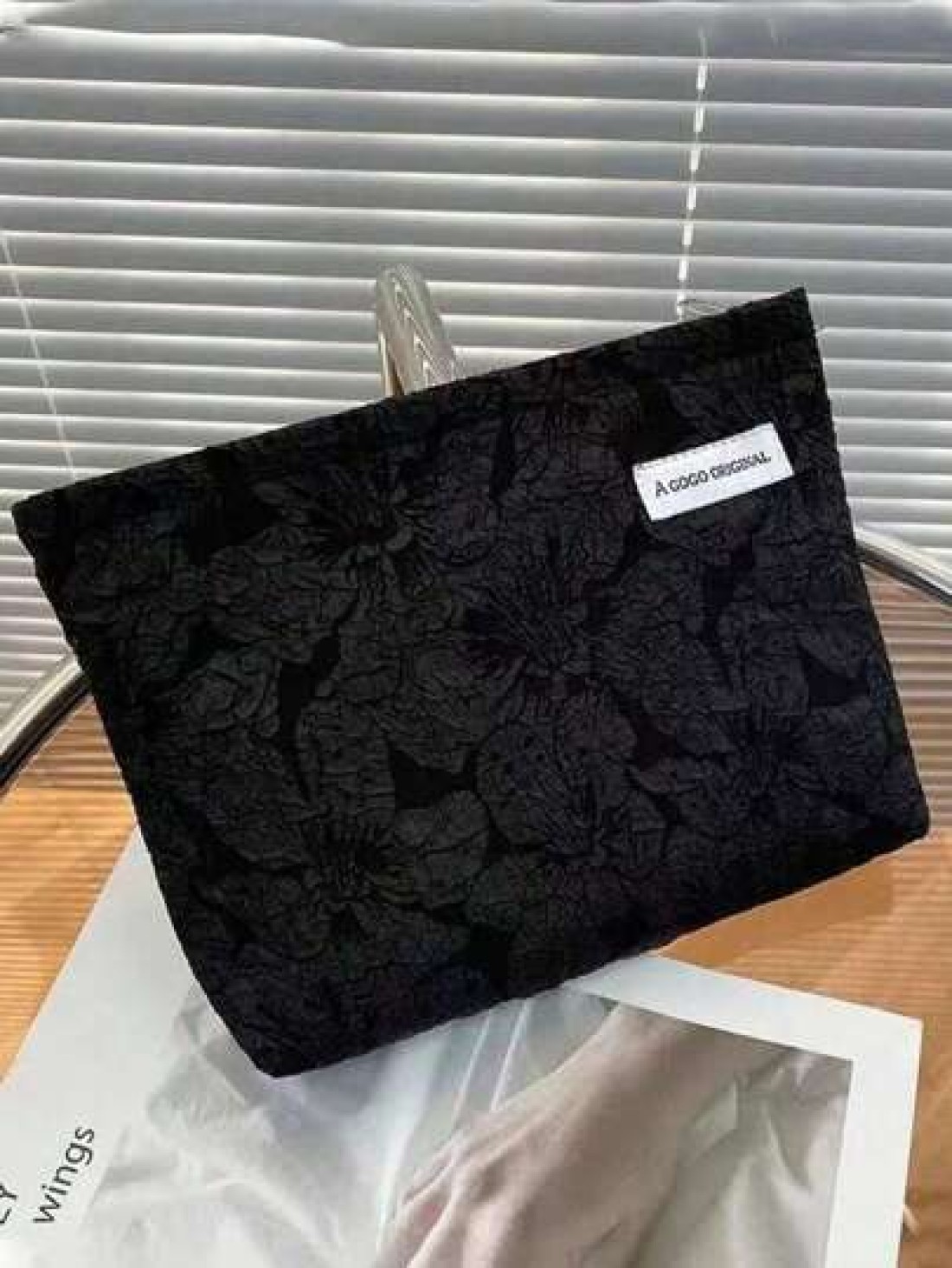1 PC Cosmetic Bag Makeup Bag Toiletry Organizer Travel Case Organizer Storage Bag Flower Pattern Polyester Elegant Design Widely Used Mother s Day Ladies Women Teenagers Fashionable Stylish Portable L