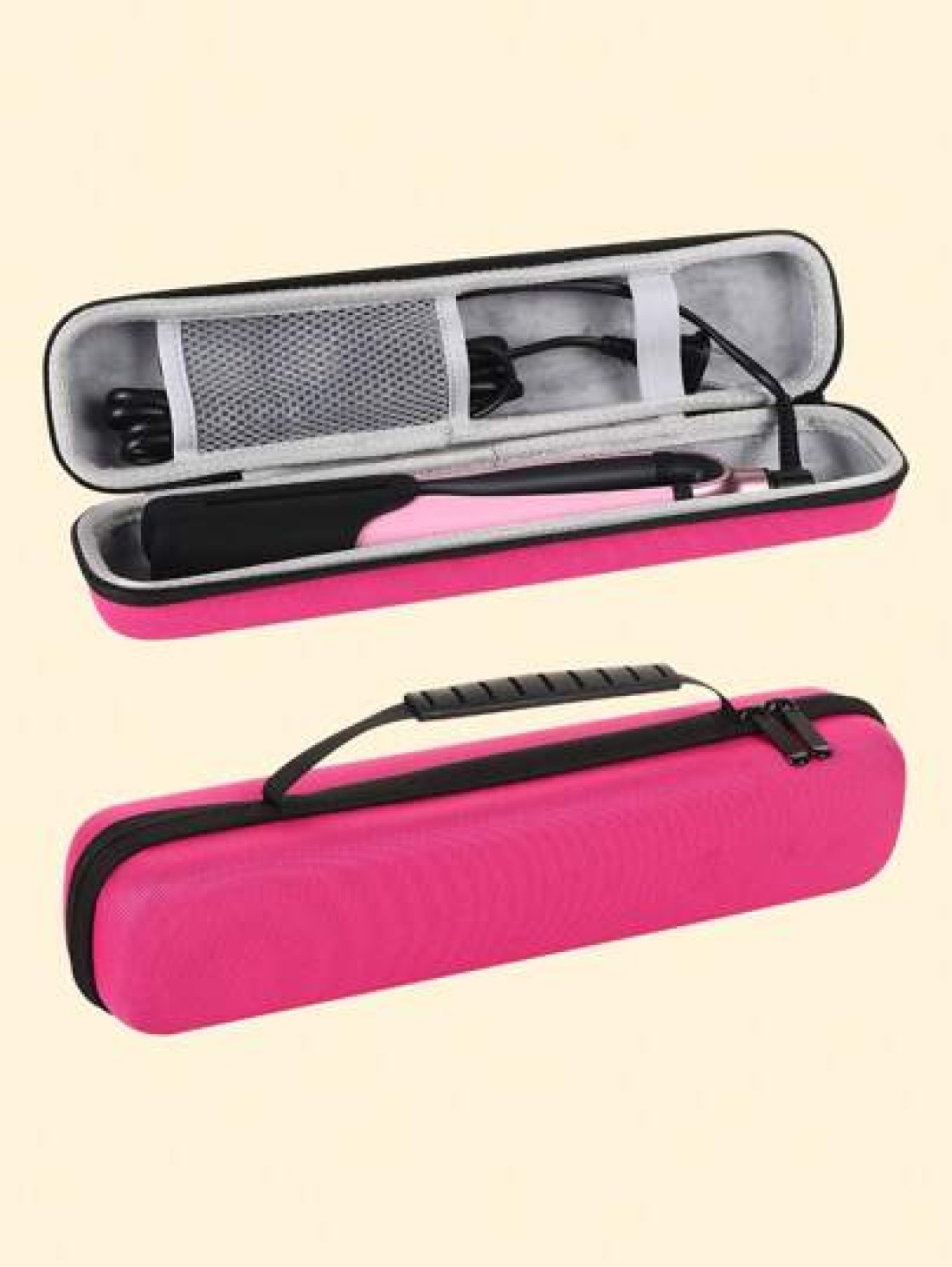 1Pc Hairdressing Tools Travel Organizer Hairdressing Tools Travel Organizer Curling Organizer Portable Hair Straightener Case Hair Accessories Organizer Hot Hairdressing Tools Hair Straightener Travel