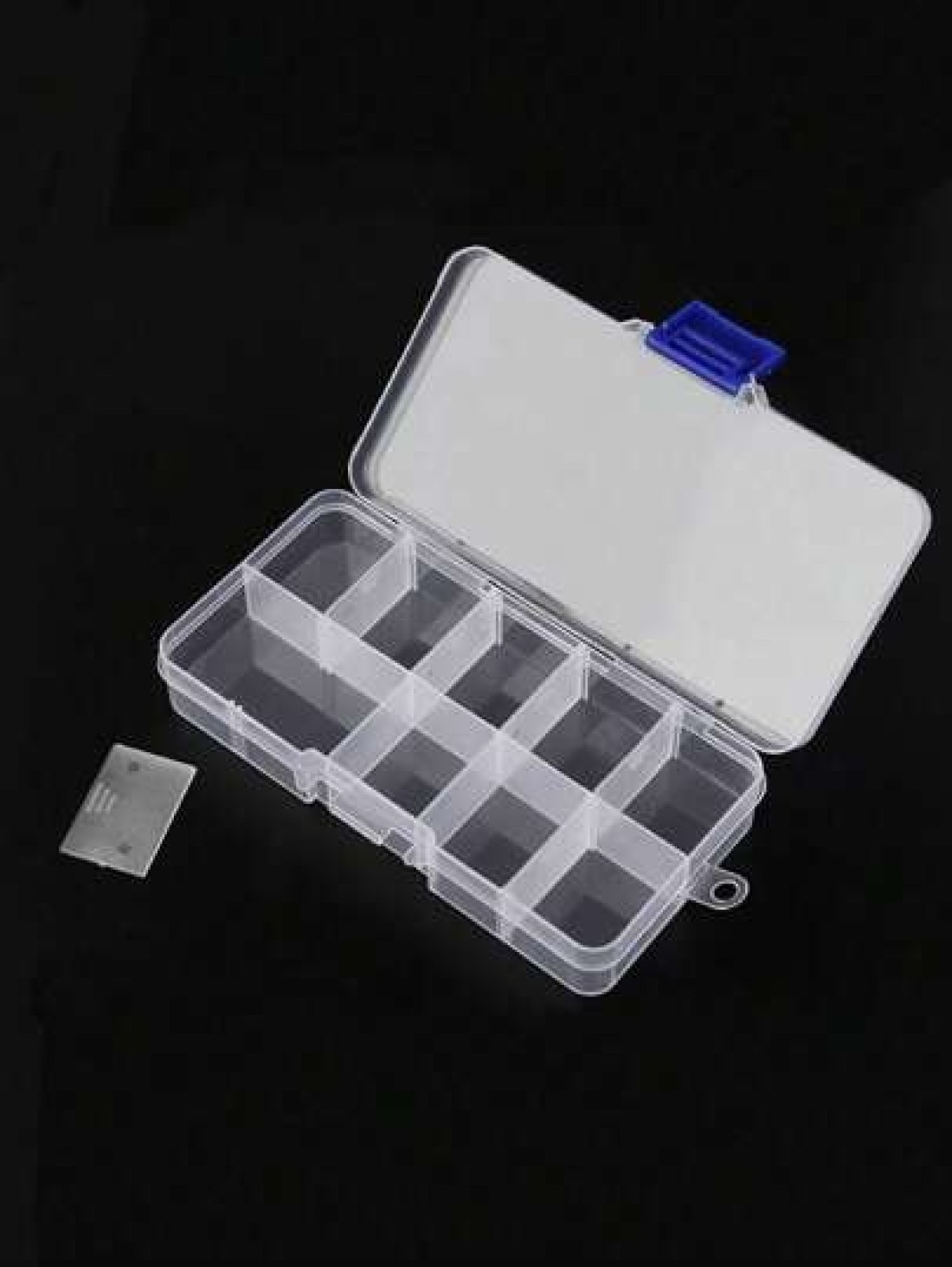 1pc Transparent Mesh Jewelry Box Multi Cell Detachable Travel Storage Box Jewelry Display Box Antioxidant Waterproof Dustproof Large Capacity Suitable For Rings Earrings Pendant Nail Jewelry Gifts For