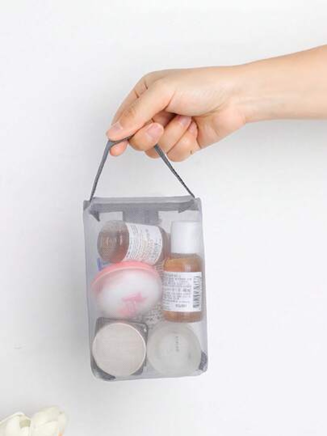 3 Packs Pouch Mesh Cosmetic Bag Portable Makeup Pouch Travel Toiletry Bag For Makeup Organizer Home Office Travel Accessories Mesh Makeu Makeup Organizer