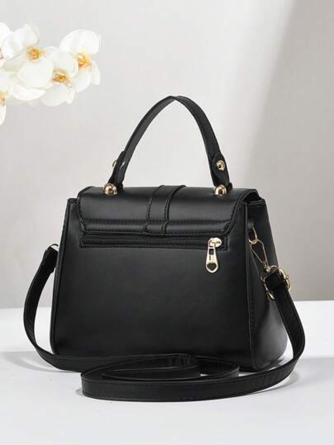PLANEE Lightweight Business Clamshell Square Bag With Top Handle Shoulder Small Bag Fashionable Crossbody Bag High End Solid Color Small Square Bag Classic Versatile Commuter Small Bag Ideal For Offic