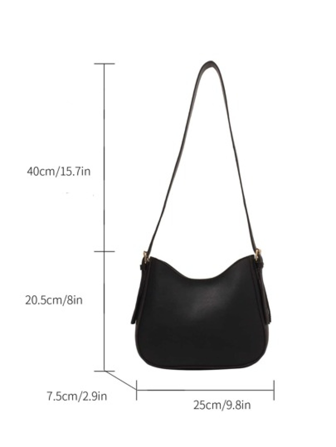 Minimalist Adjustable Strap Hobo Bag