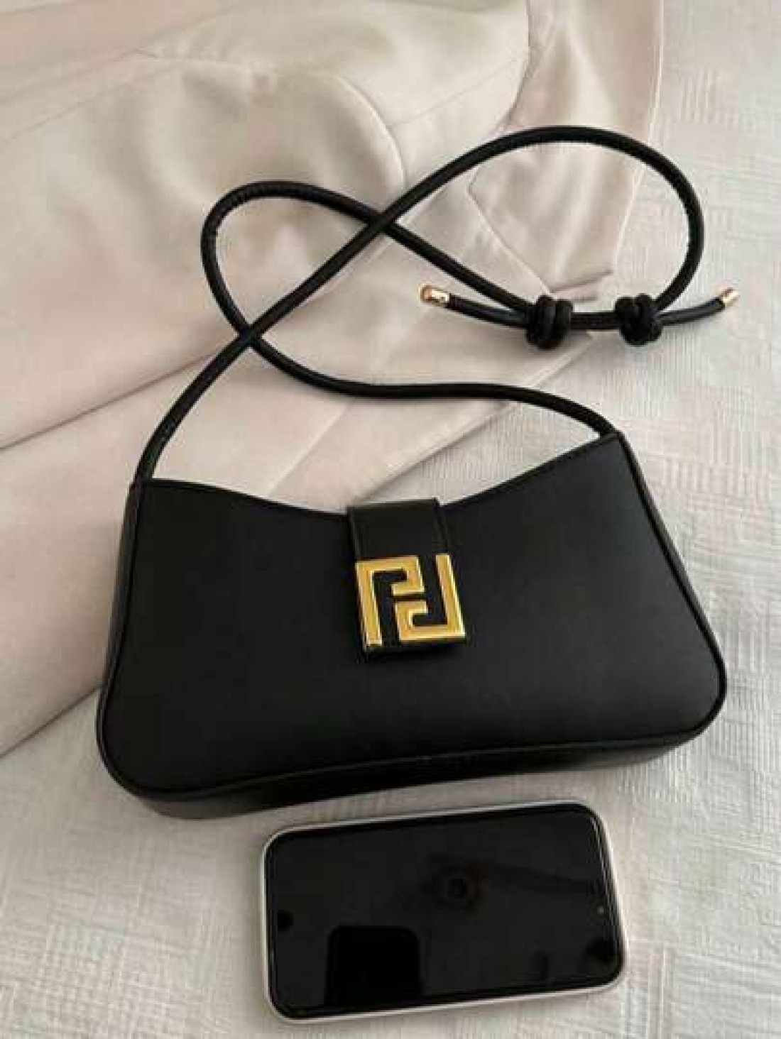 Women Fashion Casual Commute Solid Col Or Shoulder Bag Portable Crossbody Bag Suitab Le For Dating Shopping Gift